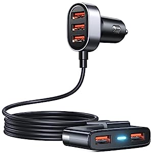 gifts for uber drivers-31. 5 Multi usb car charger