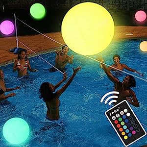 adult pool party games-26. LED Beach Ball