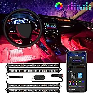 gifts for uber drivers-34. Smart Car Interior LED Lights