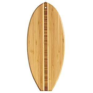 beach-19. Surfboard Shaped Bamboo Cutting Board