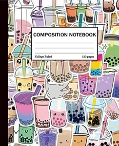 boba tea-Boba Milk Tea Composition Notebook
