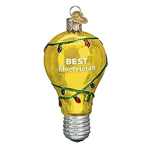 gifts for electricians-Electician Christmas Ornament