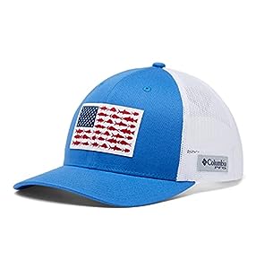 best gifts for fisherman-Fish Flag Mesh Ball Cap