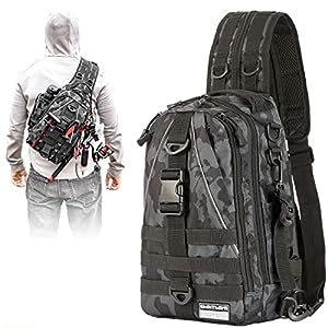 best gifts for fisherman-Fishing Backpack Tackle Sling Bag