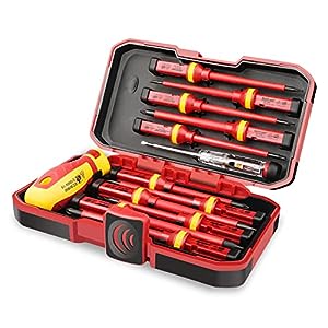 gifts for electricians-Insulated Electrician Screwdriver Set