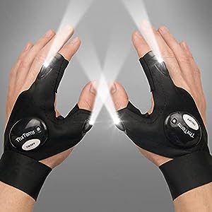 gifts for plumbers-LED Flashlight Gloves
