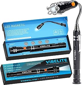 gifts for electricians-Magnetic Flashlight with Telescoping Pickup