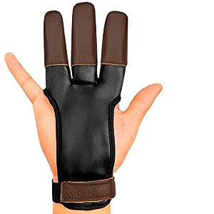 archery-Three Finger Protective Gloves