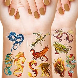 dragon-Dragon Temporary Tattoos