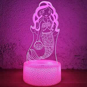 mermaid-3D Illusion Lamp