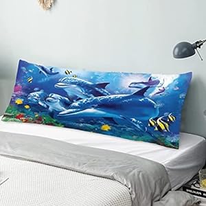 dolphin-Body Pillow Cover