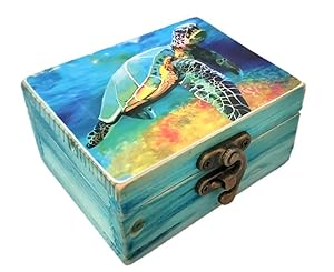 turtle-Sea Turtle Jewelry Trinket Keepsake Box