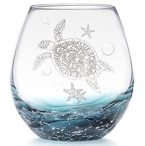 turtle-Sea Turtle Stemless Wine Glass