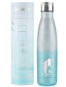 dolphin-Stainless Steel Glitter Bottle