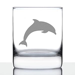 dolphin-Whiskey Rocks Glass
