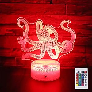 octopus-3D Illusion Night Light