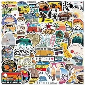 california-50 Piece California Stickers