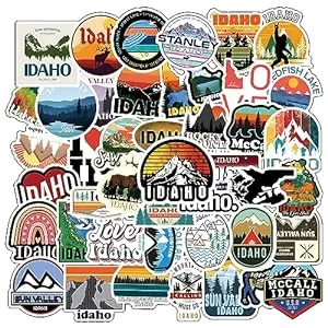 Idaho-60 Piece Idaho State Stickers