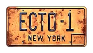 ghostbusters-ECTO-1 License Plate