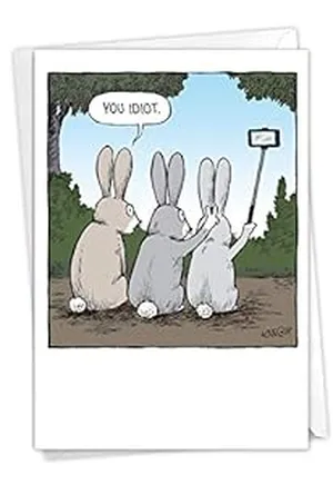 bunny-Funny Bunny Birthday Card