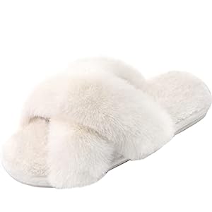 moms-Fuzzy Soft House Slippers