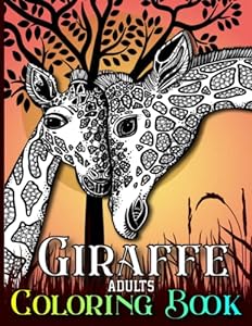 giraffe-Giraffe Adults Coloring Book