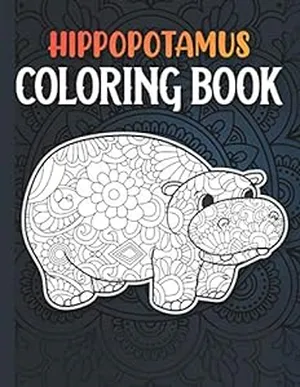hippo-Hippopotamus Coloring Book