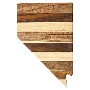 Nevada-Nevada State Shaped Wood Cutting Board