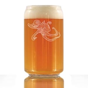 octopus-Octopus Beer Can Pint Glass