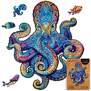 octopus-Octopus Wooden Jigsaw Puzzles