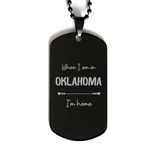Oklahoma-Oklahoma Black Dog Tag