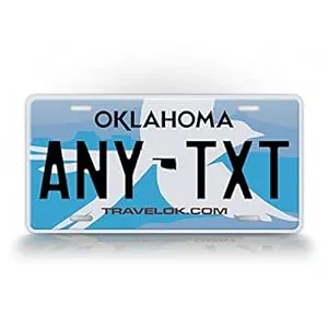 Oklahoma-Personalized Oklahoma License Plate