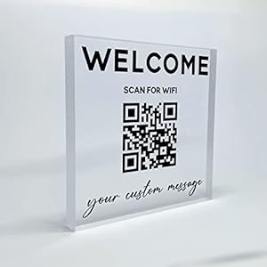 airbnb-Personalized Wifi QR Sign