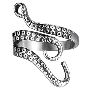octopus-Stainless Steel Octopus Ring