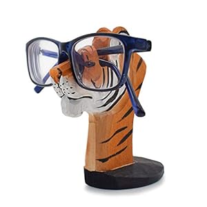tiger-Tiger Wooden Eyeglasses Holder