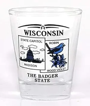 Wisconsin-Wisconsin State Shot Glass