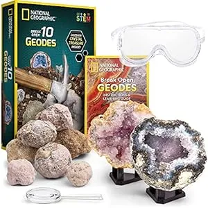 Geology Gifts for Kids-Break Open 10 Premium Geodes