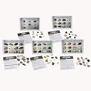 Geology Gifts for Kids-Complete Rock Mineral and Fossil Collection