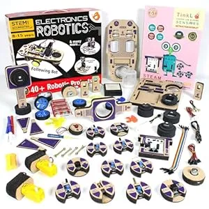 Robotics Gifts for Kids-DIY Robots for Kids with Electronics Circuit Board and Sensors