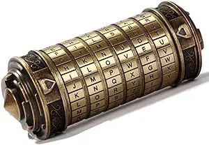 Valentines Gift for Husband-Da Vinci Code Mini Cryptex Lock Puzzle Boxes