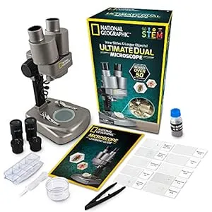 Biology Gifts for Kids-Dual LED Kids Microscope