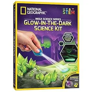 Chemistry Gifts for Kids-Glow in The Dark Lab Mega Science Kit
