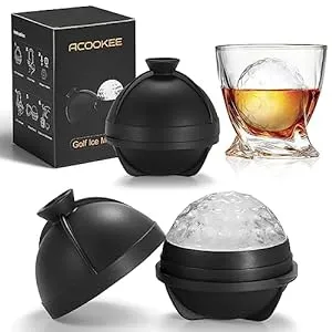 Gifts for Golfers-Golf Ball Ice Mold Set Cocktails