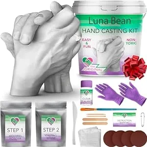 Valentines Gift for Couples-Hand Casting Kit
