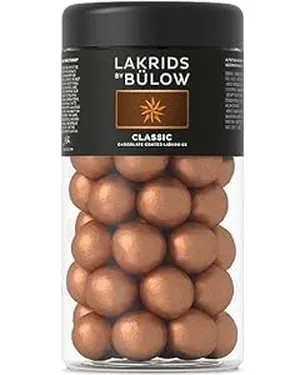 Valentines Gift for Boyfriend-LAKRIDS BY BÜLOW Classic Caramel Chocolate Coated Licorice Balls