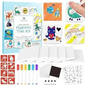 Arts and Crafts Gifts for Kids-Magnetic Mini Tile Art Kit