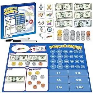 Financial Education Gifts for Kids-Magnetic Money for Kids