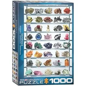 Geology Gifts for Kids-Minerals of The World 1000 Piece Puzzle