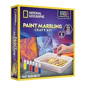 Arts and Crafts Gifts for Kids-Paint Marbling Arts and Crafts Kit