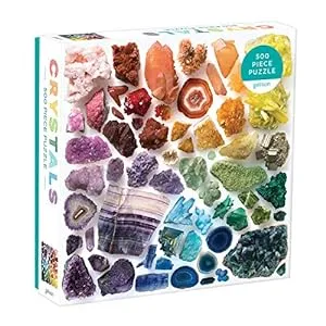 Geology Gifts for Kids-Rainbow Crystals Jigsaw Puzzle 500 Pieces